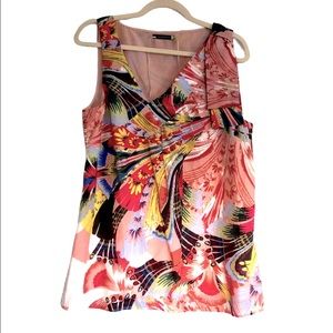 Anthropologie Leifsdottir Ashri Silk Blend Floral Abstract Tank 10